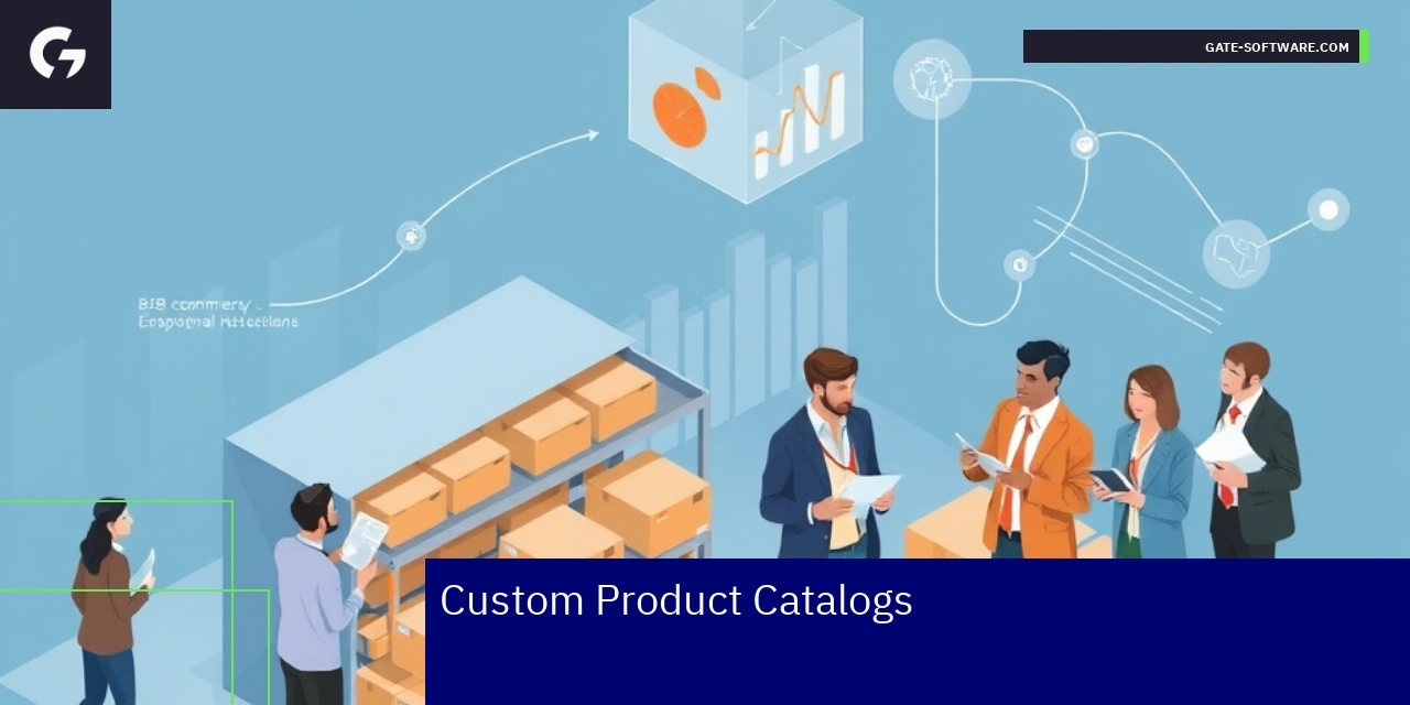 Diagram showing B2B pricing and quote management flow