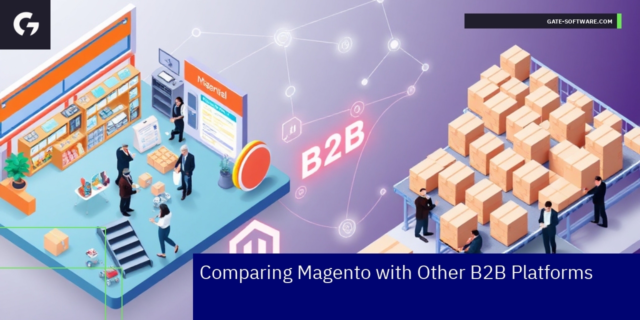 Magento 2 vs SaaS B2B Platforms Comparison Chart comparing Magento 2 and SaaS B2B platforms