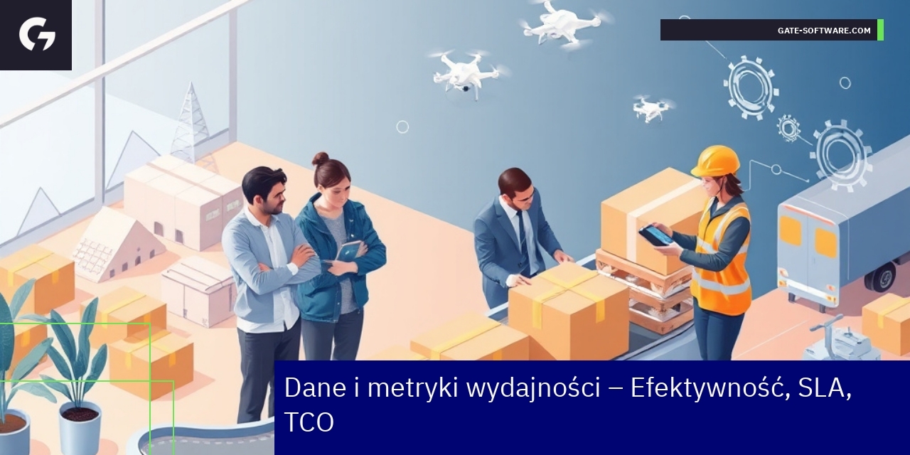 Wykresy i dane dotyczące wydajności usług