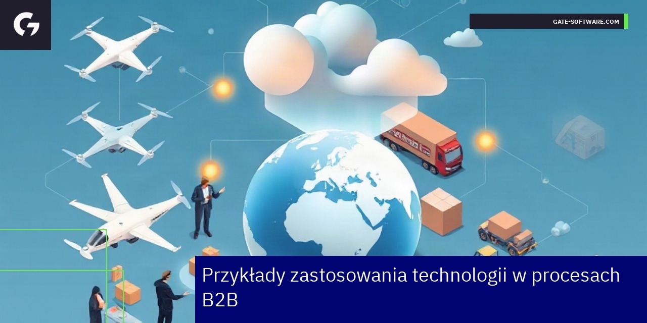Schemat zastosowania technologii w biznesie B2B