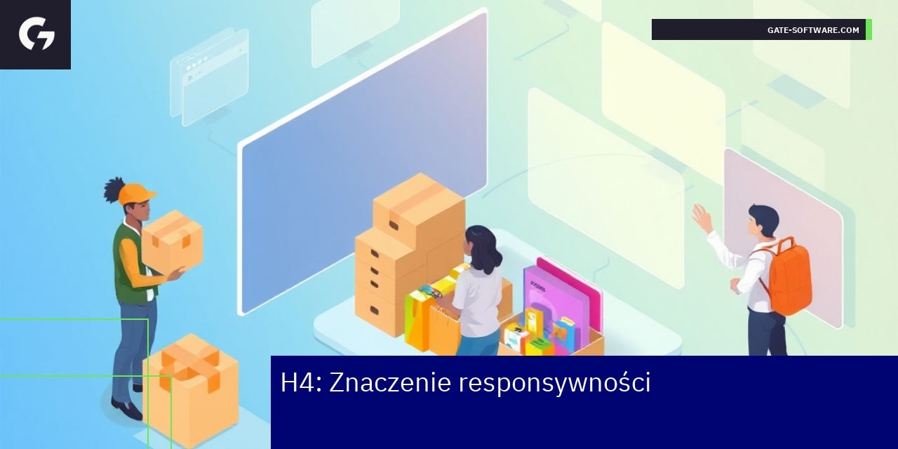 Schemat responsywnej strony e-commerce na różnych urządzeniach