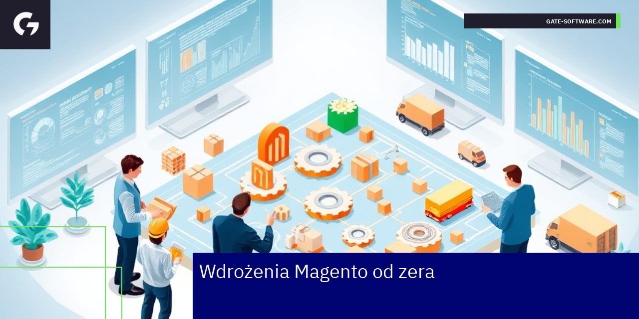 Schemat wdrożenia platformy Magento dla biznesu B2B