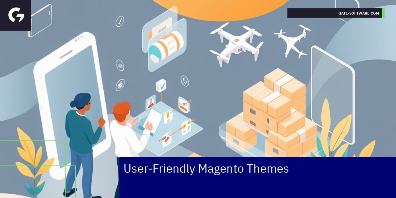 Magento 2 theme design elements and performance icons