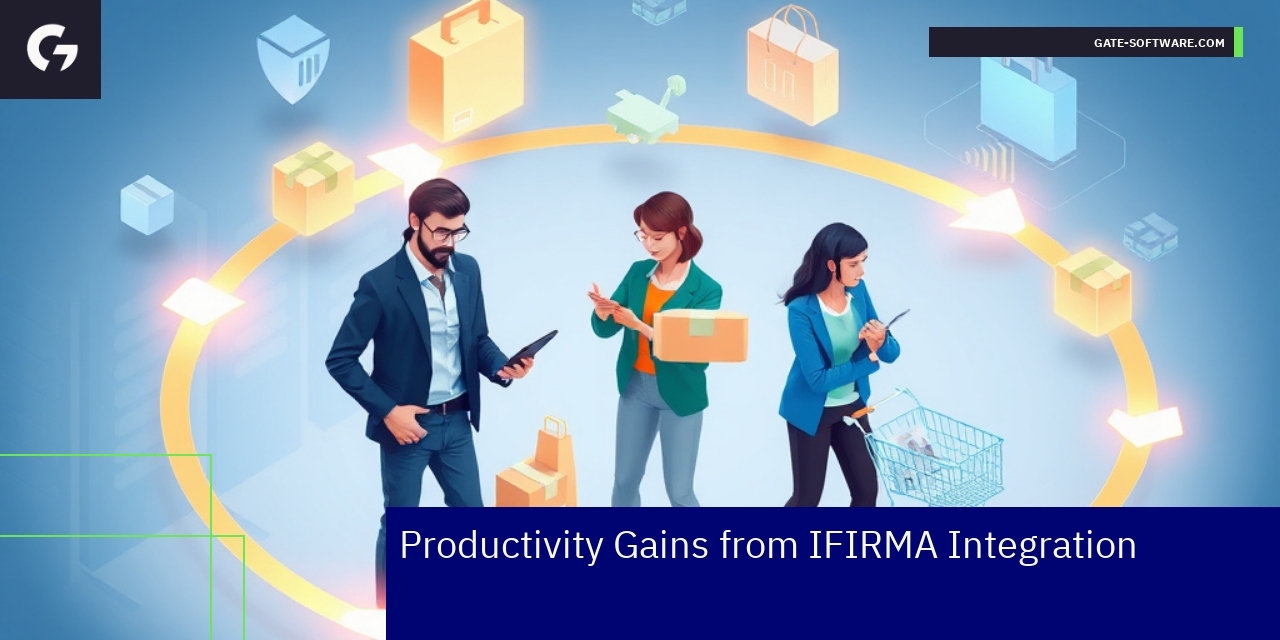 Diagram showing Magento and IFIRMA integration benefits