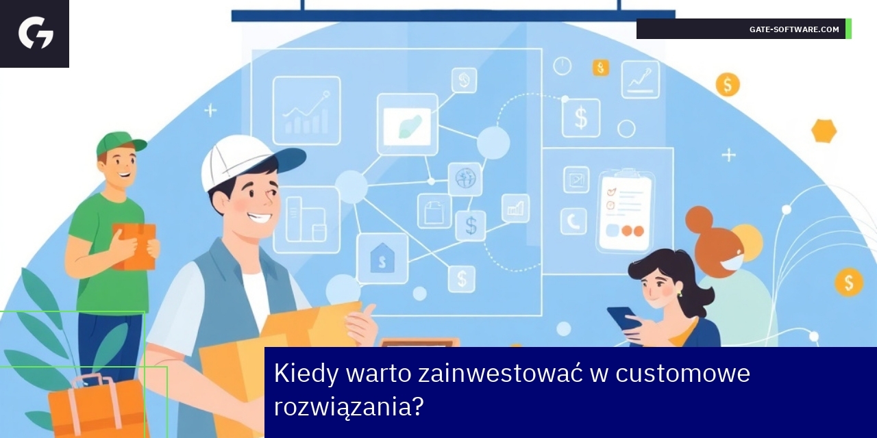 Korzyści i potrzeby inwestycji w customowe rozwiązania Infografika przedstawiająca zalety customowych rozwiązań