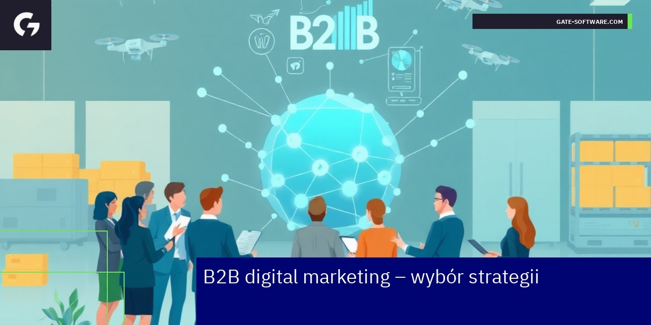 Schemat strategii i narzędzi marketingowych B2B