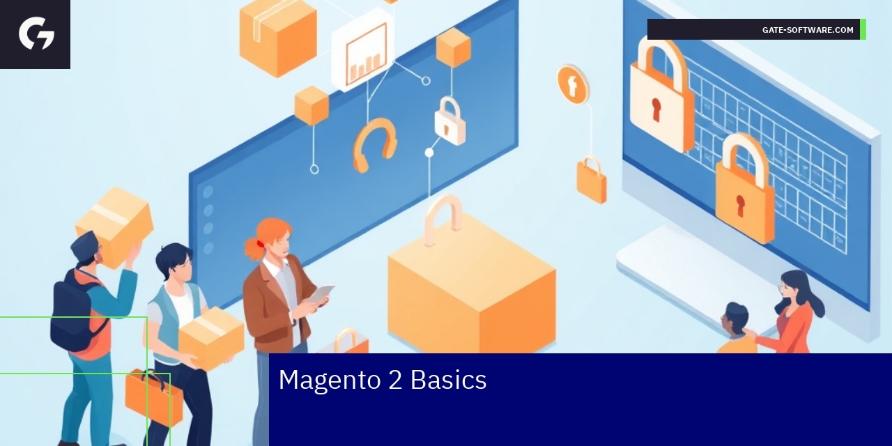 Magento 2 eCommerce Platform Features and Benefits Diagram showing Magento 2 platform features and architecture