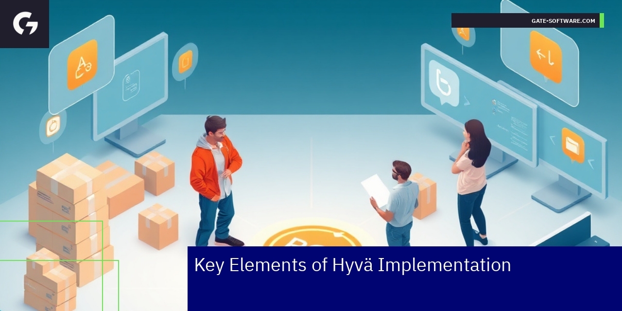 Diagram showing Hyvä implementation elements