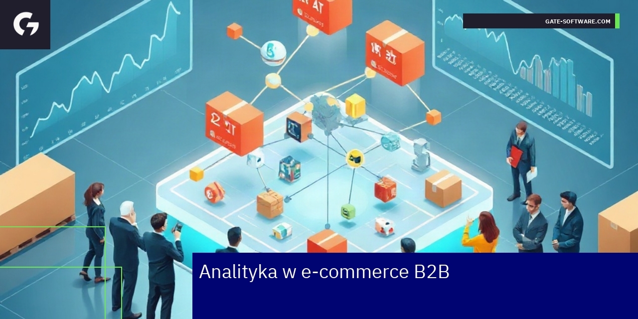 Schemat analizy danych i działania e-commerce B2B