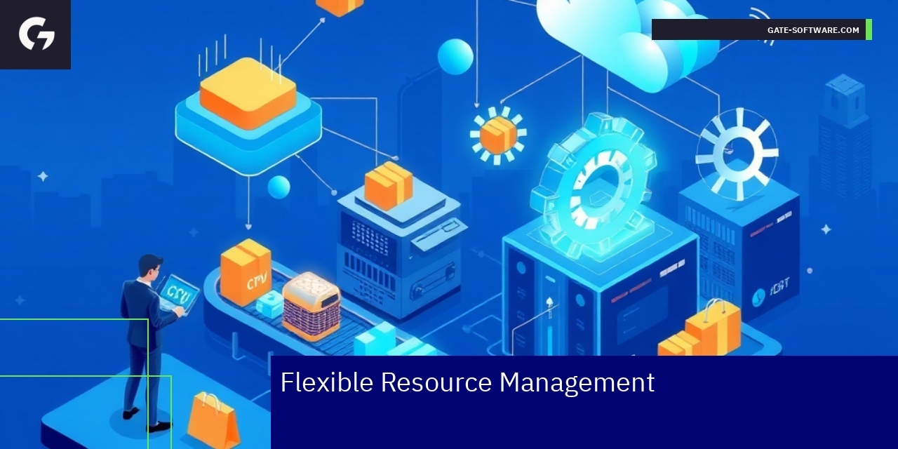 Magento 2 Flexible Resource and Hosting Management Diagram showing Magento 2 resource and hosting features