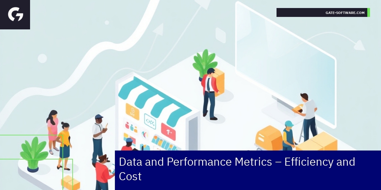 Graphs showing efficiency and cost metrics
