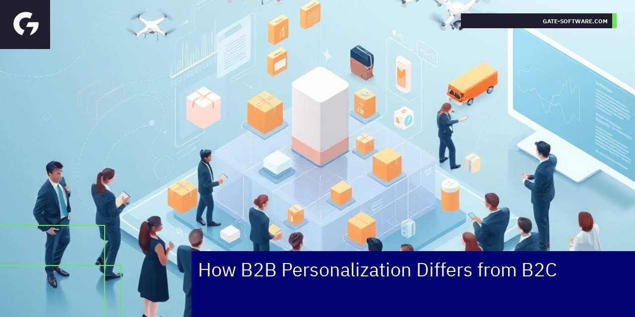 Business professionals analyzing personalized ecommerce data