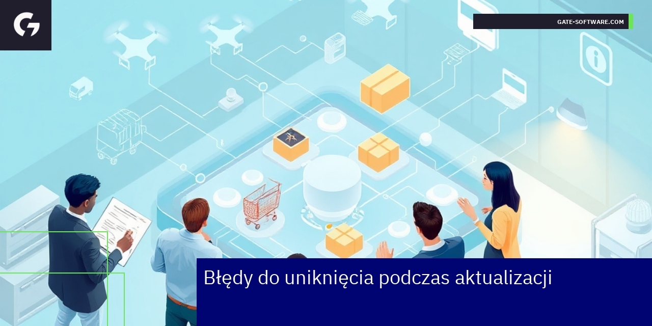 Zespół pracujący nad aktualizacją systemu IT
