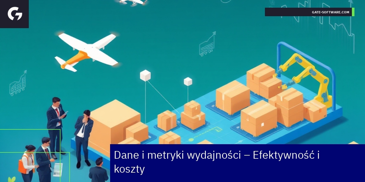 Wykresy wzrostu wydajności i automatyzacji B2B