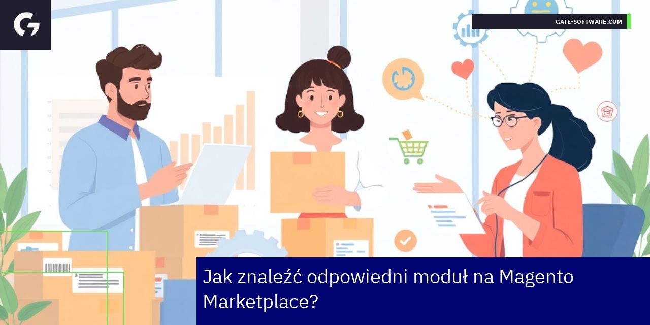 Ilustracja wyboru modułu w Magento Marketplace