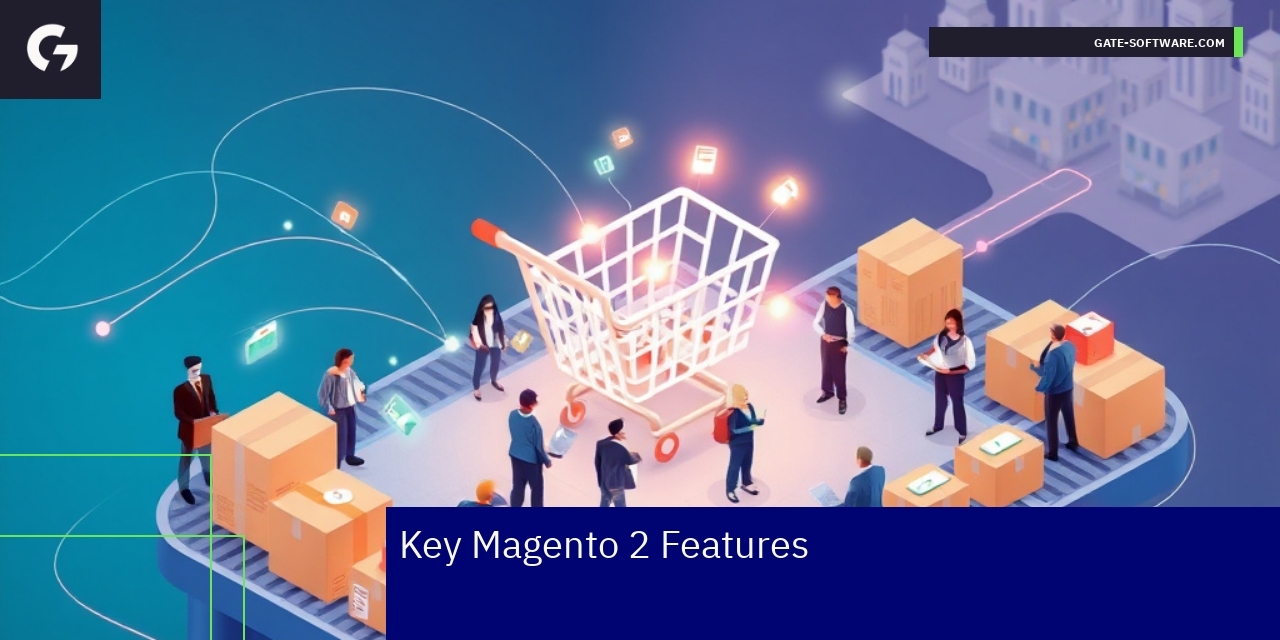 Magento 2 ecommerce platform features illustration