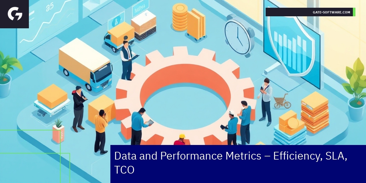 Graph showing B2B project performance metrics