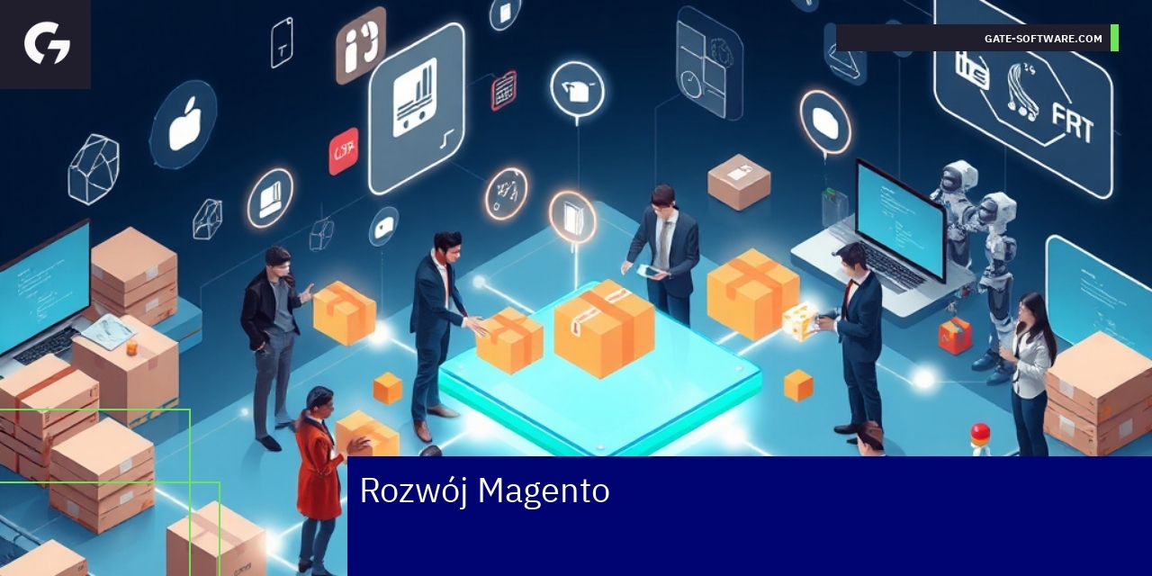 Schemat rozwoju Magento z integracjami B2B