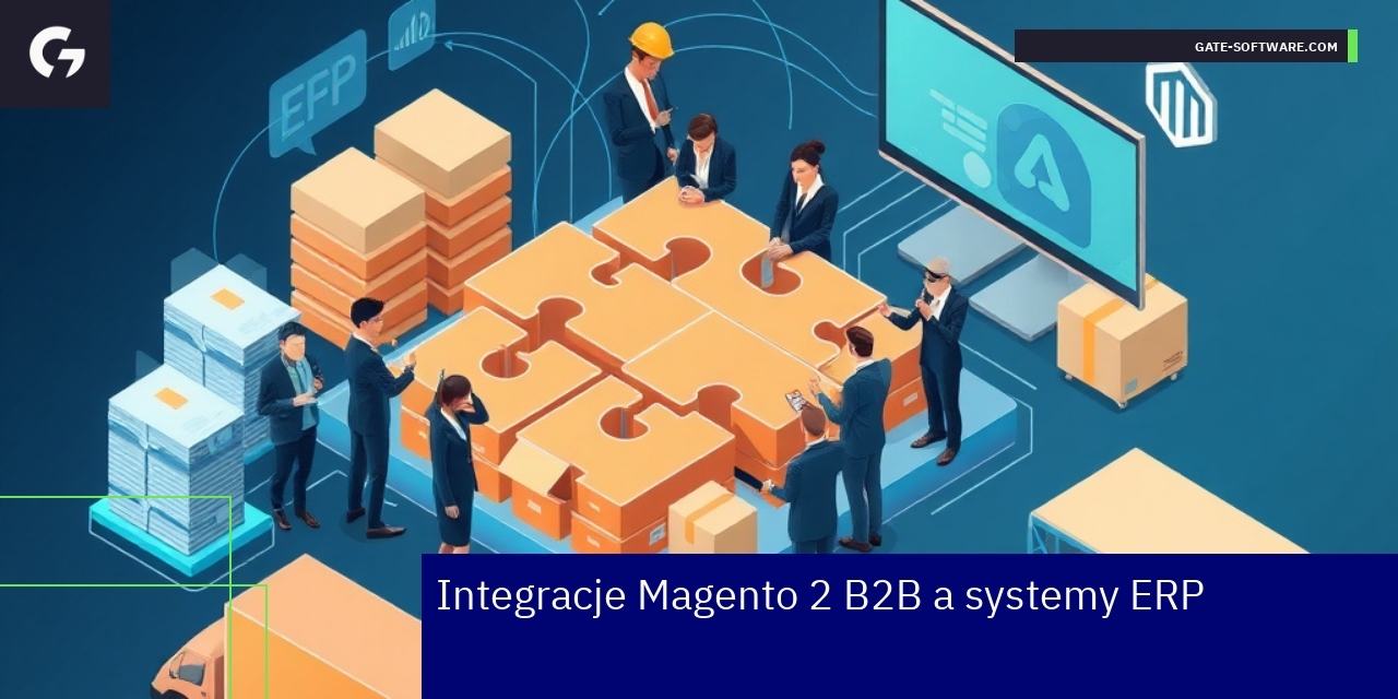 Schemat integracji Magento 2 z systemami ERP