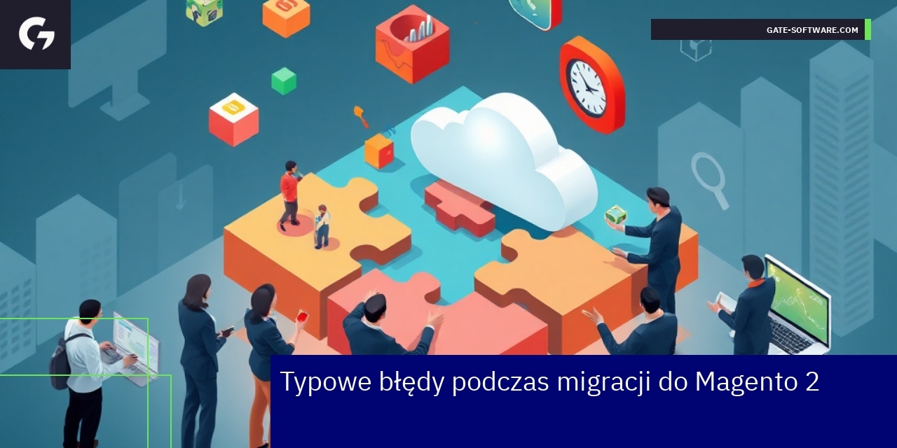 Schemat typowych błędów w migracji Magento 2