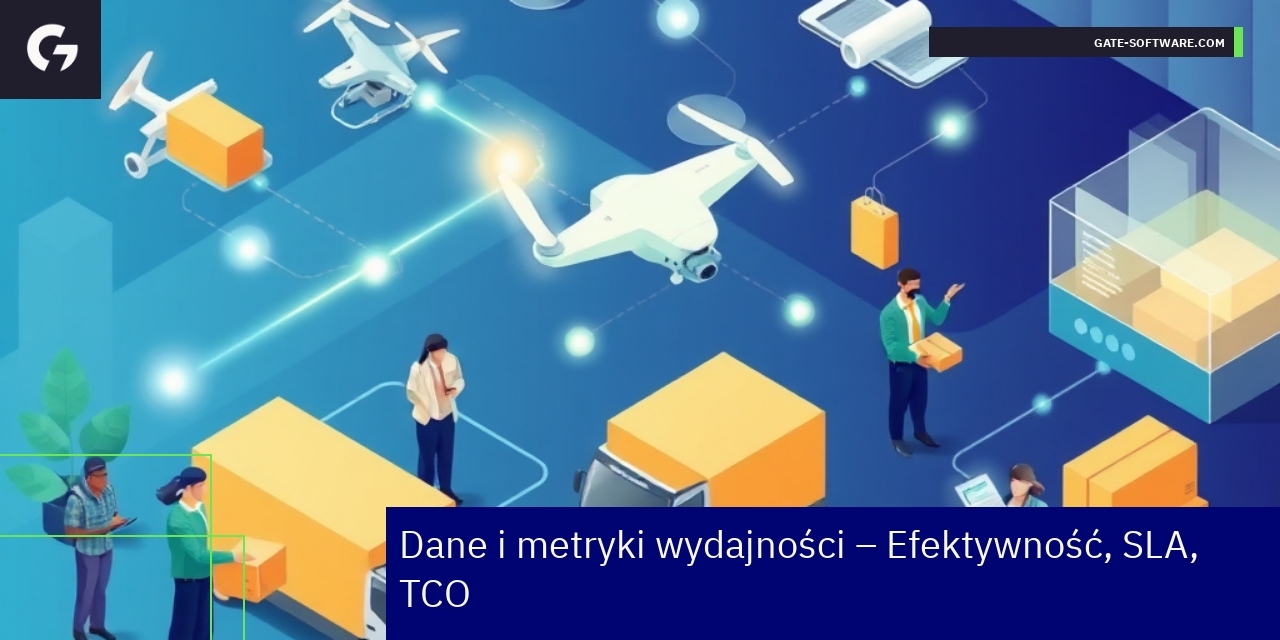 Wykresy i dane dotyczące efektywności i SLA w B2B