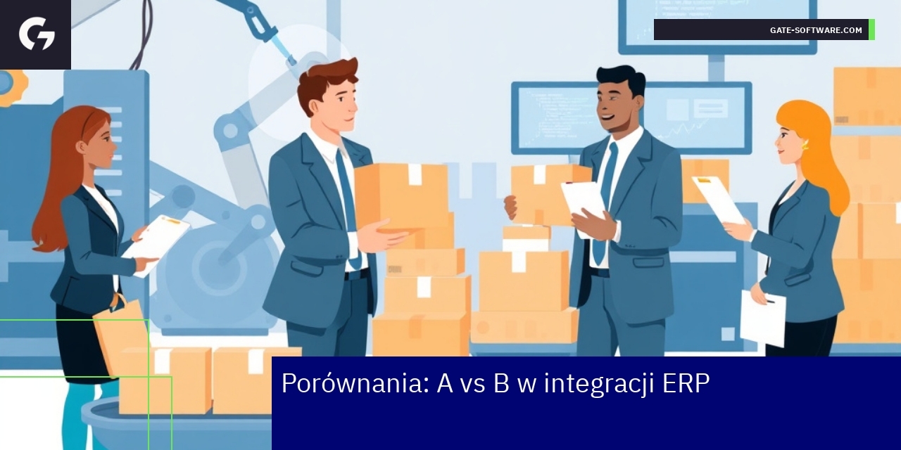 Schemat integracji systemów ERP i procesów biznesowych