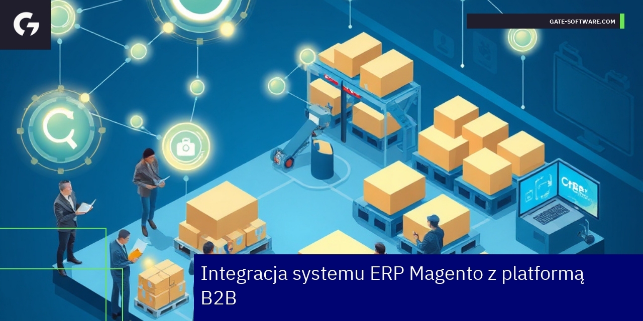 Schemat integracji systemu ERP i platformy B2B Magento