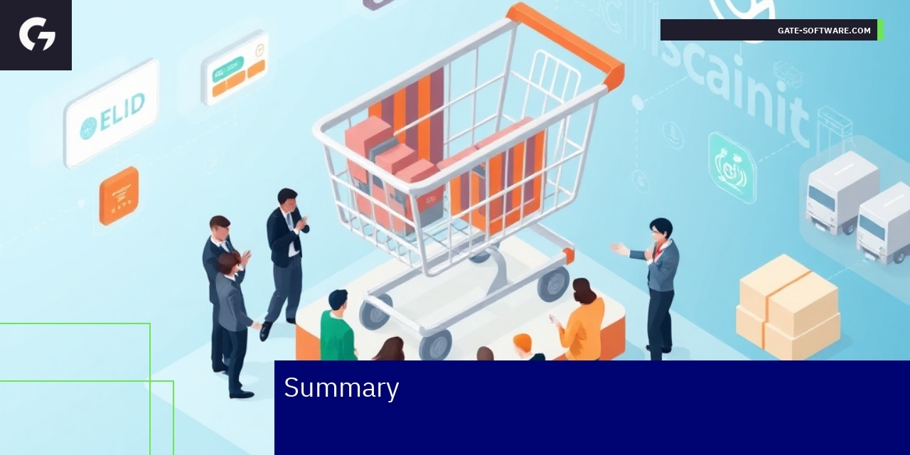 Optimizing Magento 2 for E-commerce Success Digital commerce icons and Magento 2 interface