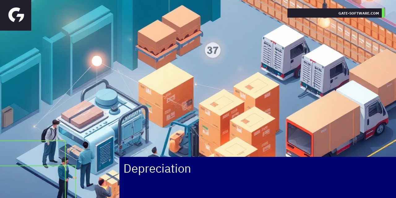 Depreciation methods and B2B asset examples Illustration of depreciation methods and asset types