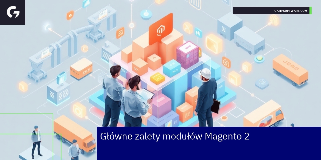 Zalety i ograniczenia modułów Magento 2 dla biznesu Schemat modułów Magento 2 i integracji B2B