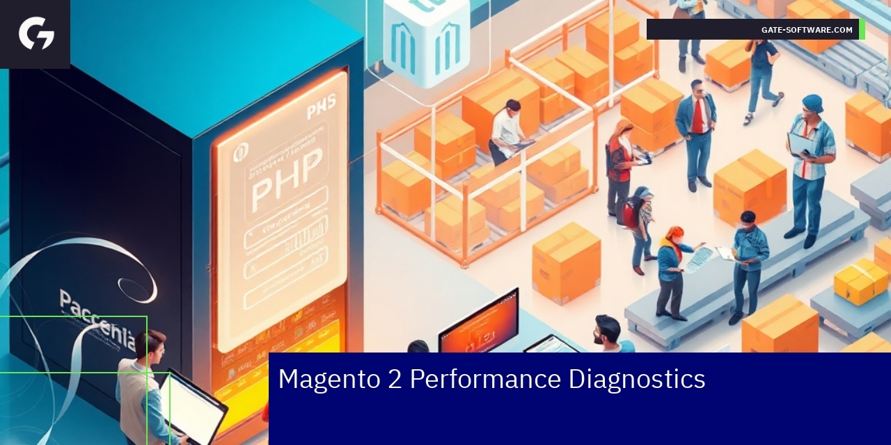 Graphical representation of Magento 2 performance diagnostics