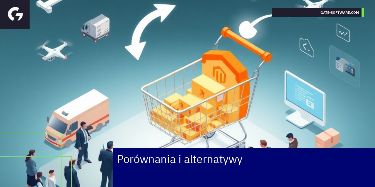 Wykres porównawczy platform e-commerce Magento