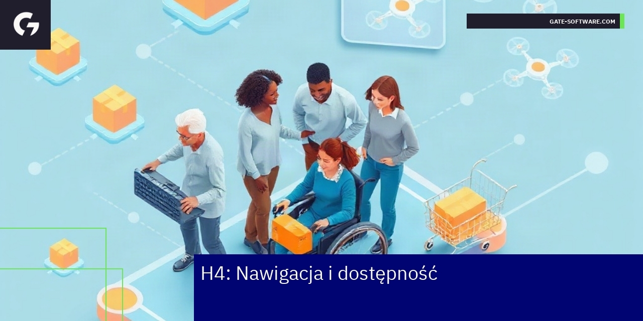 Interfejs użytkownika z elementami nawigacyjnymi