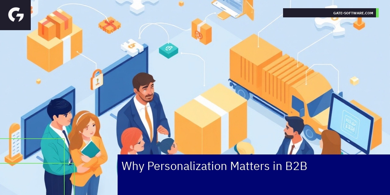 Graphic showing B2B personalization benefits