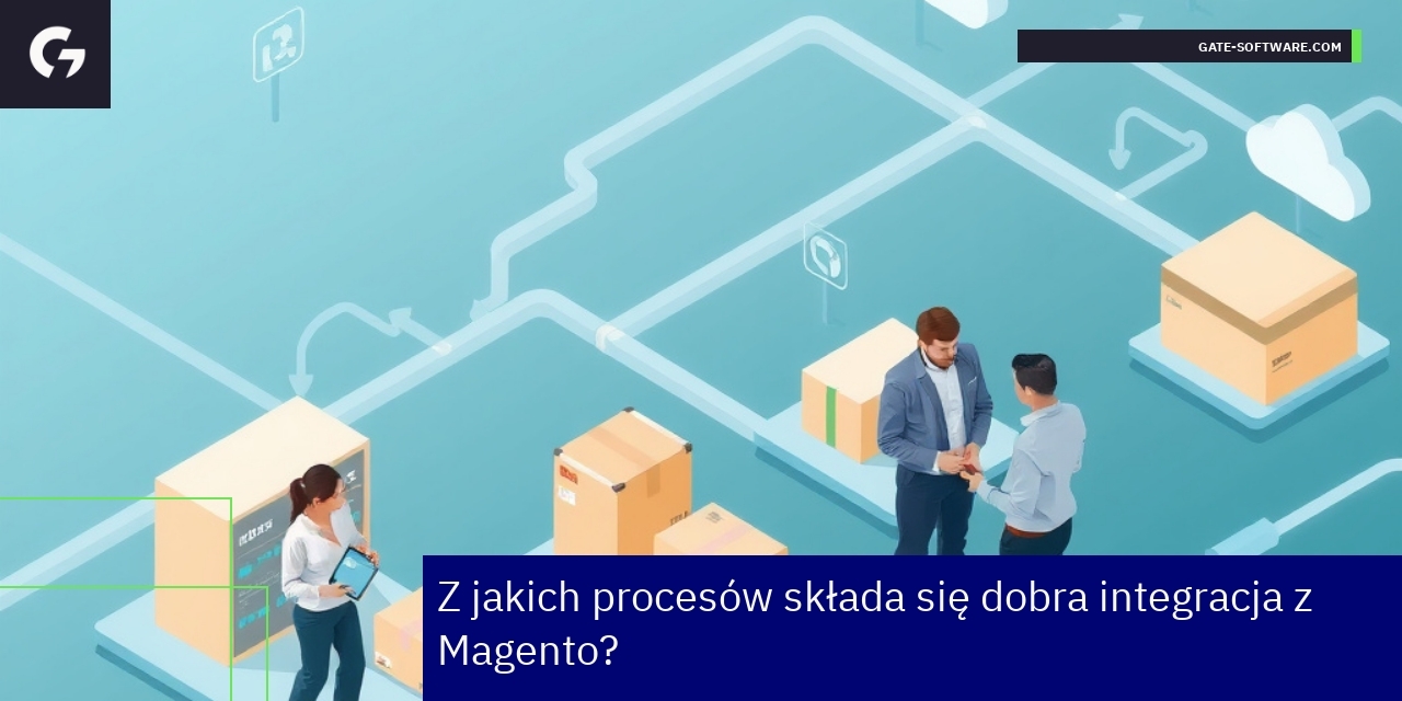 Schemat integracji Magento z systemami ERP i CRM