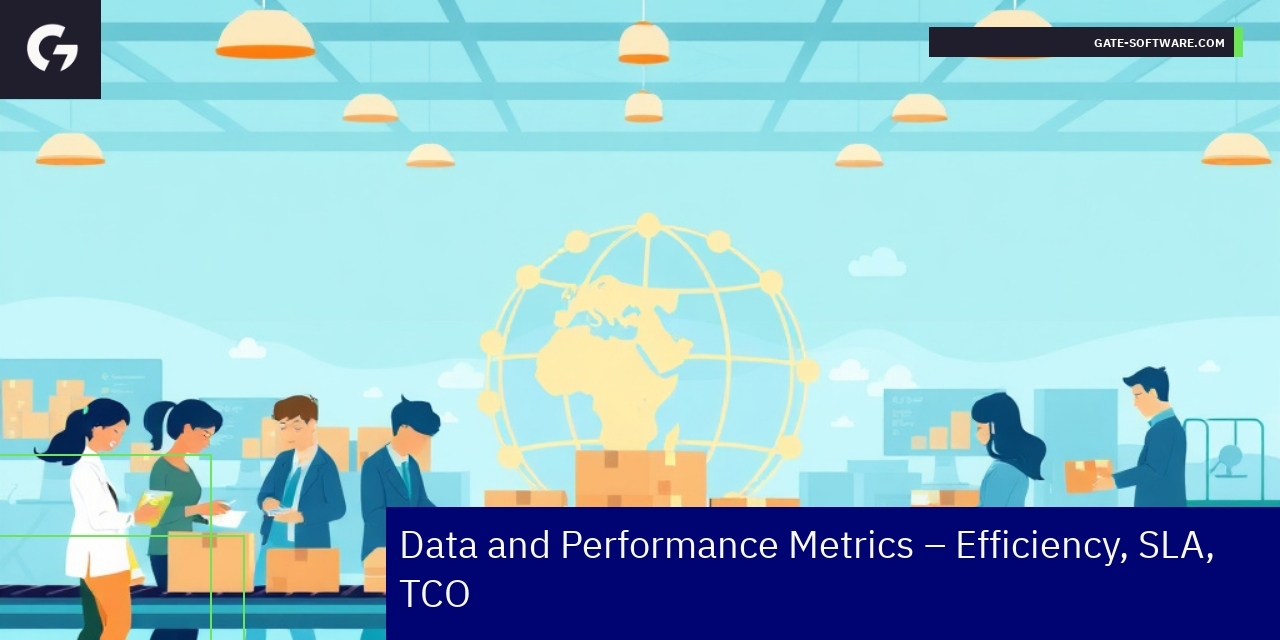 Graphs showing project efficiency and uptime metrics