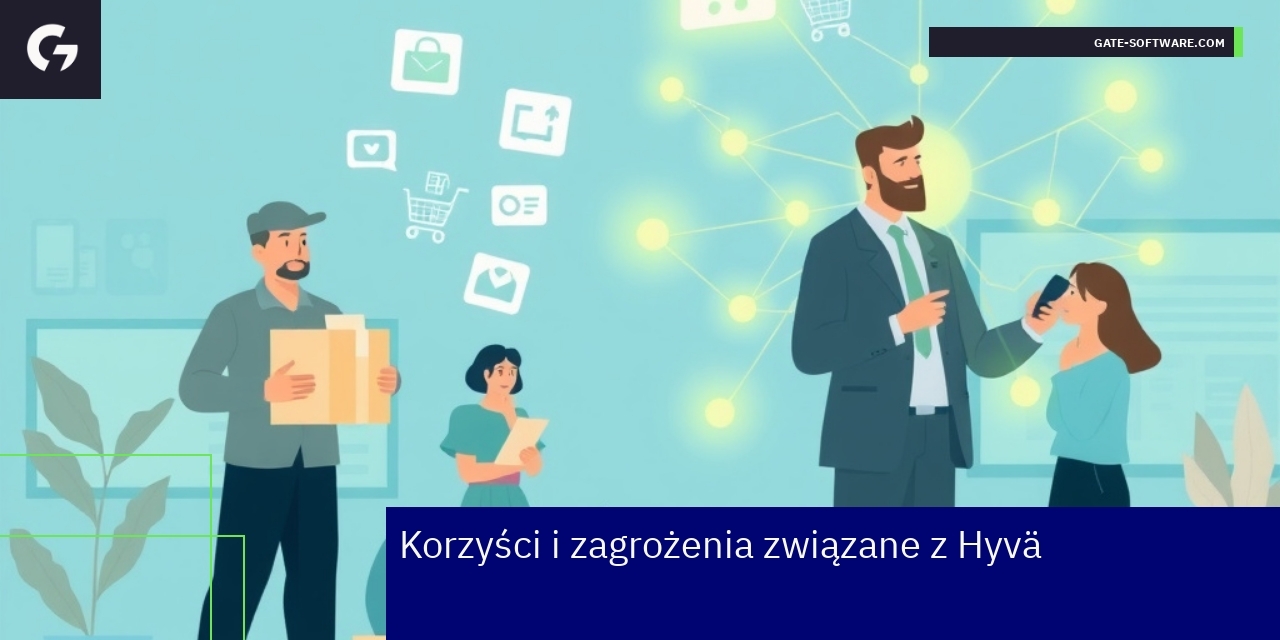 Schemat korzyści i zagrożeń implementacji Hyvä