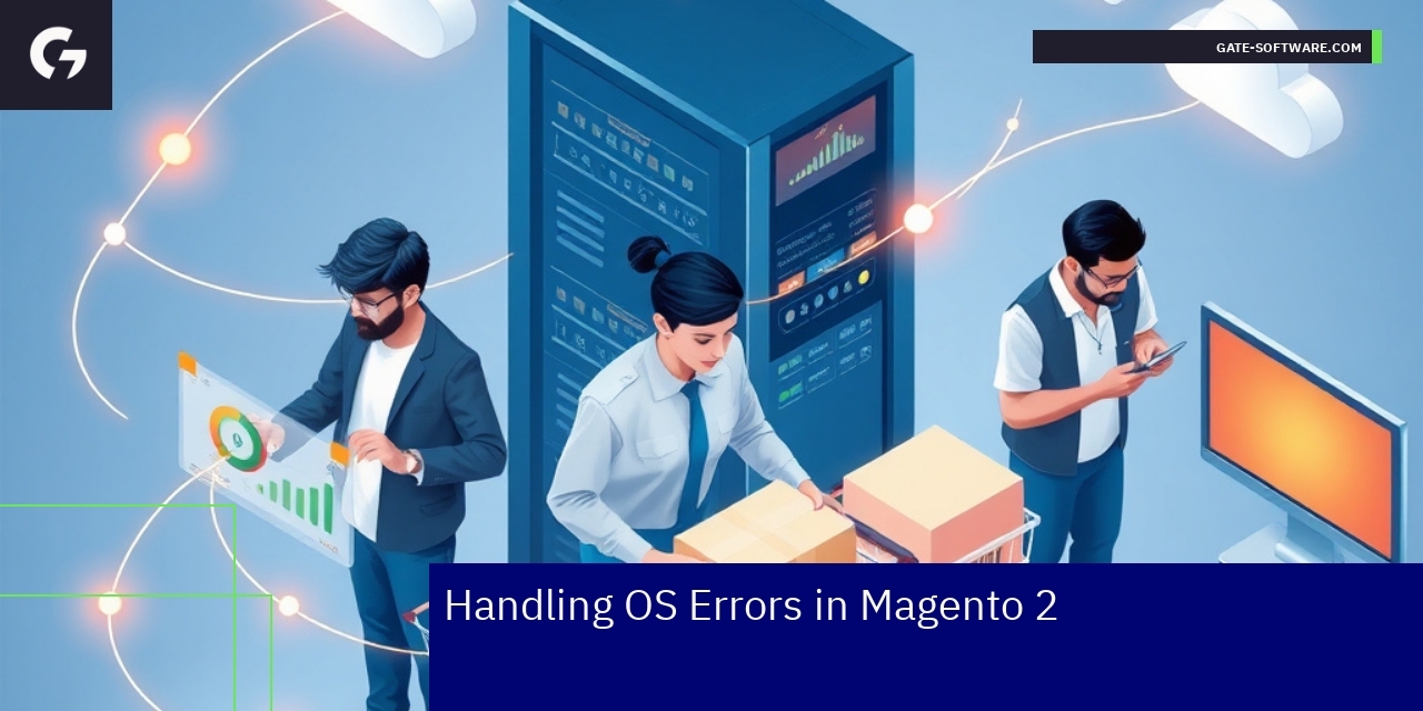 Server monitoring dashboard with Magento and OS icons