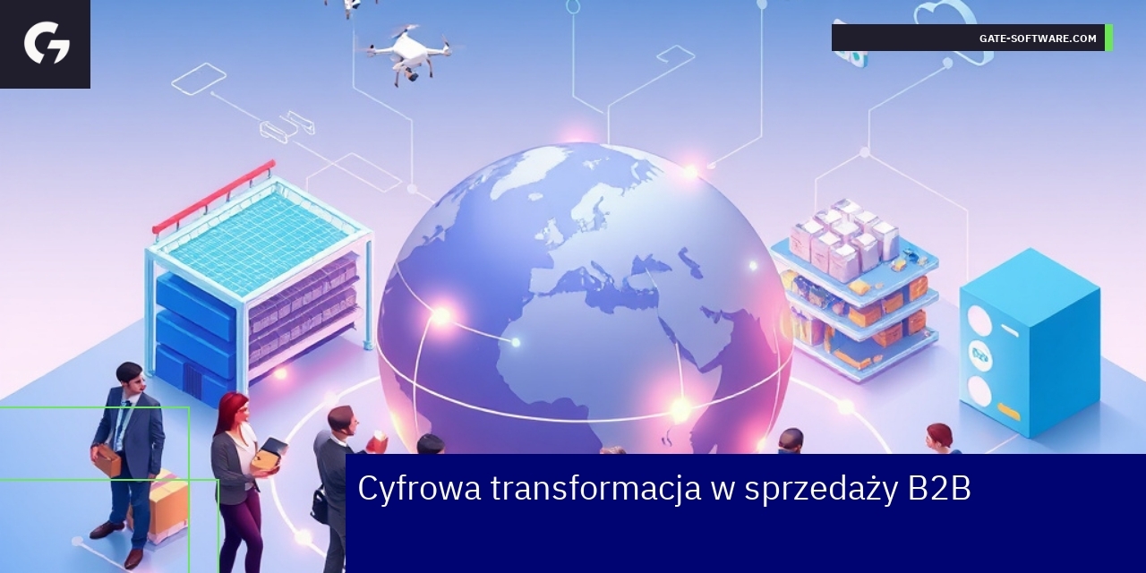 Schemat procesu cyfrowej transformacji B2B online