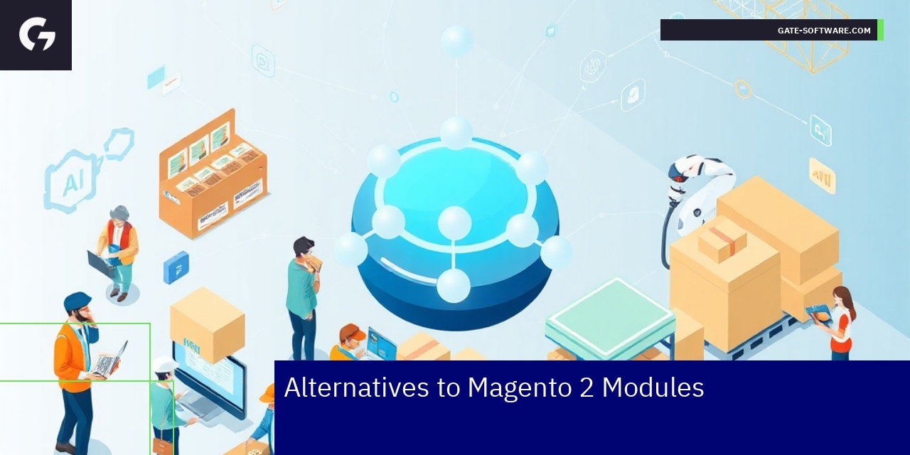 Magento 2 Module Alternatives and Efficiency Growth Ecommerce and marketing automation strategy concept