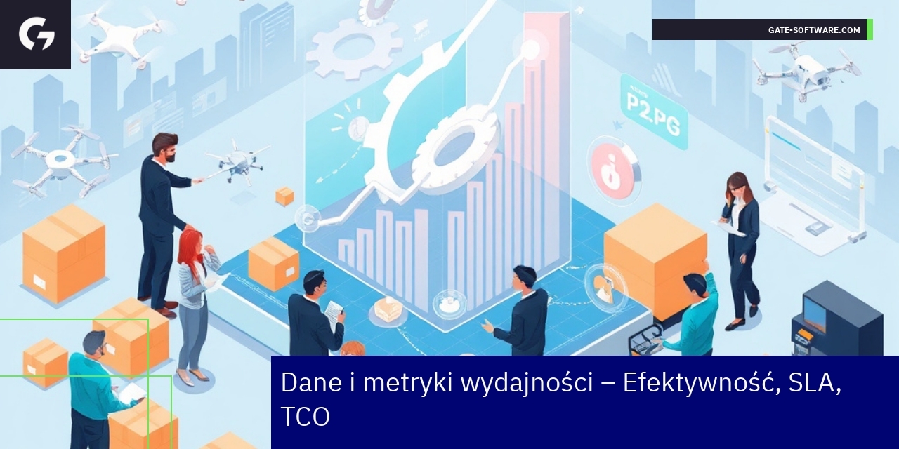 Infografika wskaźników efektywności i kosztów projektów