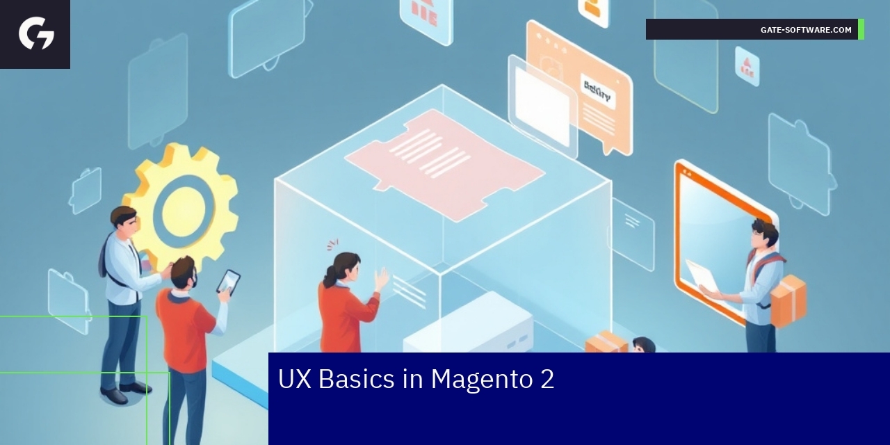 Diagram showing Magento 2 UX design workflow