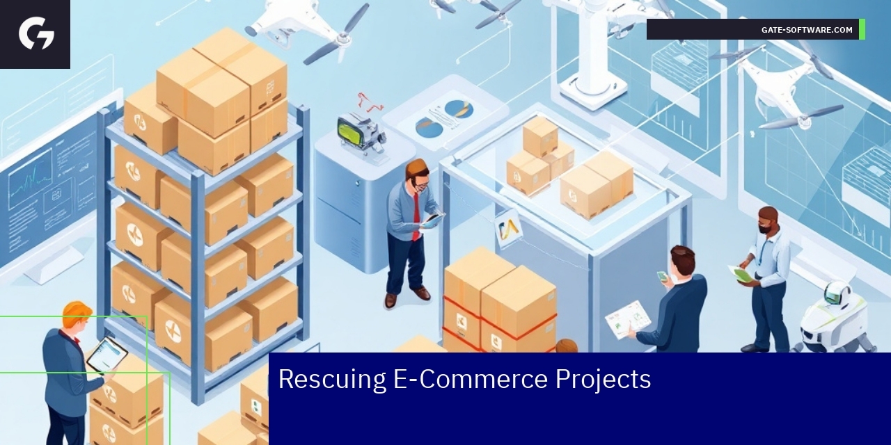 Rescuing Magento E-Commerce B2B Projects E-commerce platform growth and flexibility illustration