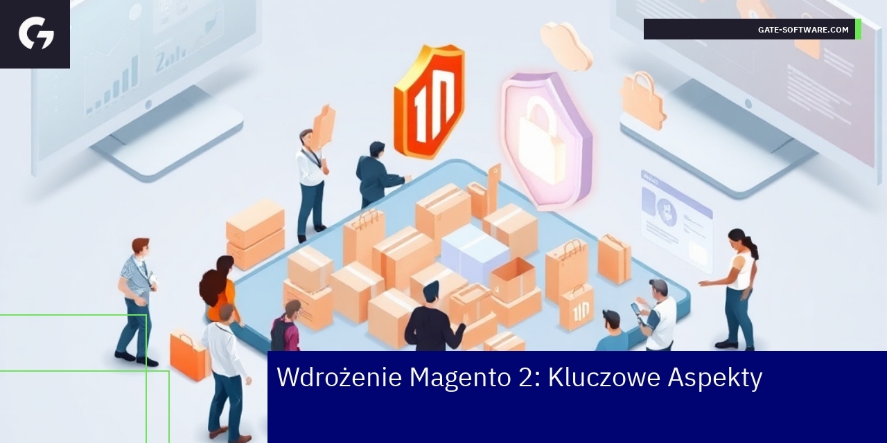 Schematy i ikony związane z Magento 2 i e-commerce