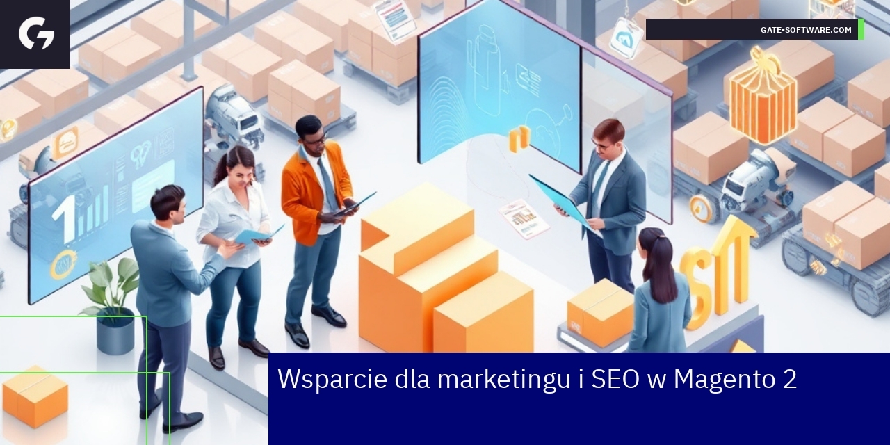 Wsparcie marketingu i SEO w Magento 2 Diagram funkcji marketingu i SEO w Magento 2