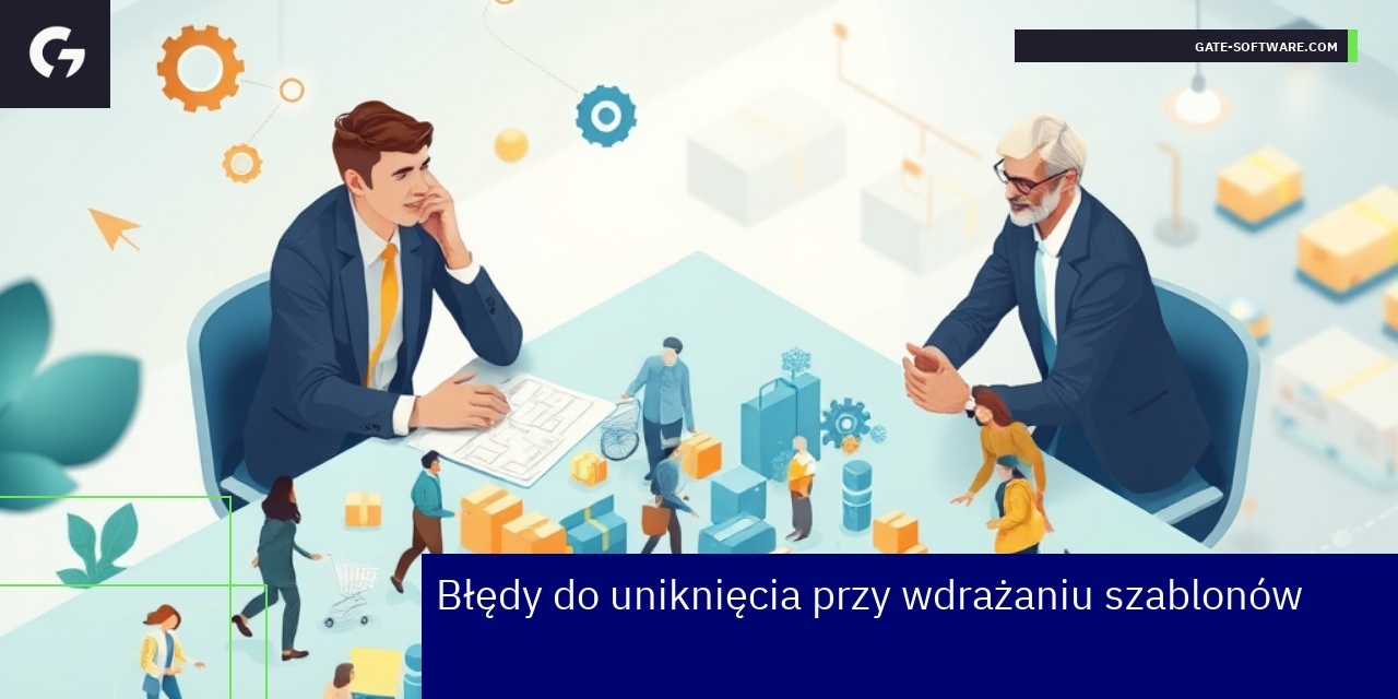 Schemat błędów i wyzwań przy wdrożeniu szablonów