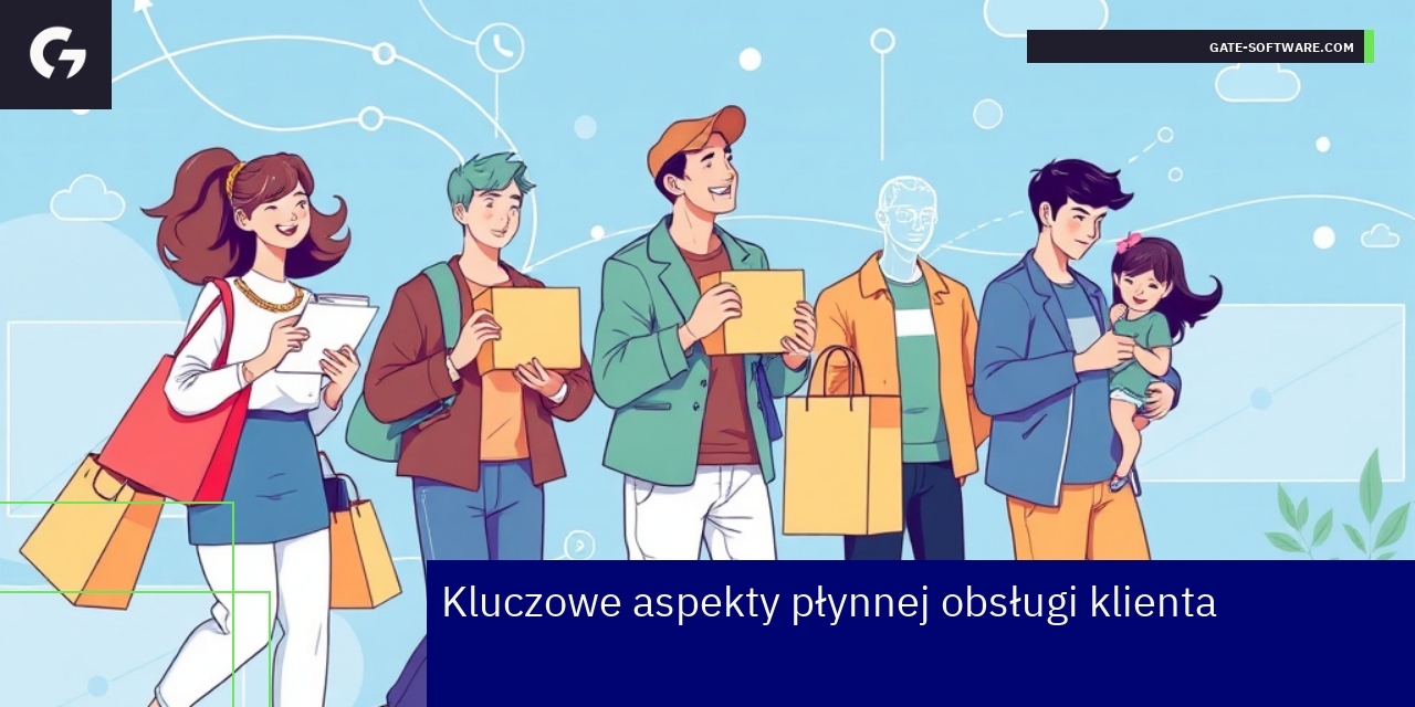 Schemat płynnej obsługi klienta w sklepie internetowym