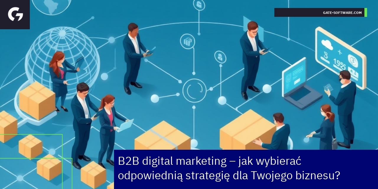 Strategia marketingu cyfrowego B2B dla biznesu Biznesowa grafika strategii i sprzedaży cyfrowej