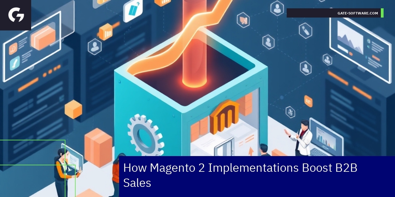 Business person optimizing Magento 2 eCommerce platform