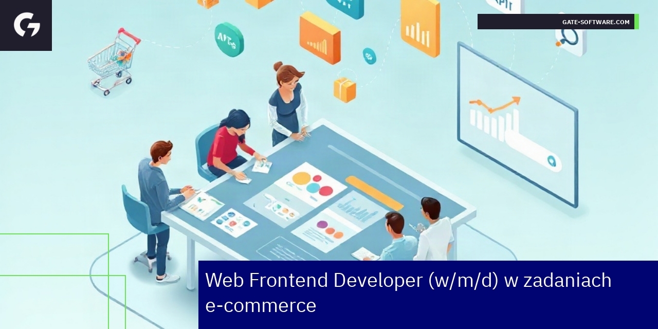Praca Web Frontend Developera w e-commerce Developer pracujący nad frontendem e-commerce aplikacji